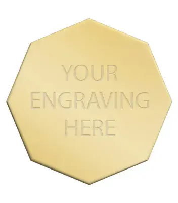 40mm Octagon Engraving Plate