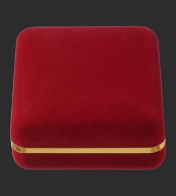 42mm  Bespoke Medal Box  Red  Velvet- BBR42