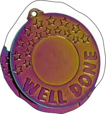 50mm Rainbow Well Done Medal Multi-Sport 59.46.050.x