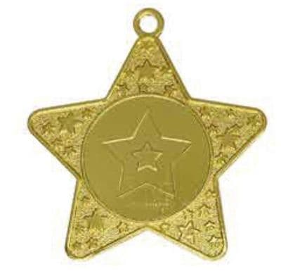 50mm Sparkle Star Medal Multi-Sport 59.58.050.g