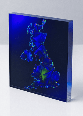 Acrylic UV Square 15cm , 25mm Thick - Bulk Pricing Available - Fast Delivery
