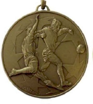 ANTIQUE BRONZE 50mm Champions 437 Medal