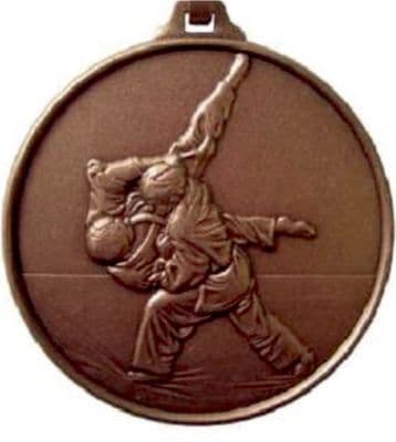 ANTIQUE BRONZE 52mm Judo Champion 126 Medal