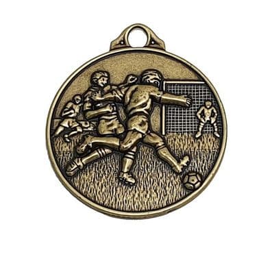 ANTIQUE GOLD 50mm Classic Shot Medal MZ401.g Medal