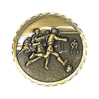 ANTIQUE GOLD 56mm Football Medal 401c.56.g Medal