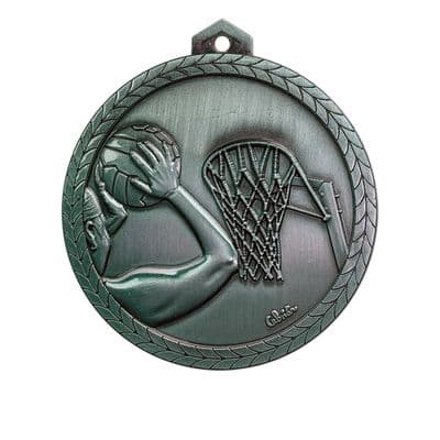 ANTIQUE GOLD 56mm HIgh Relief Netball Medal 140c.56.g Medal