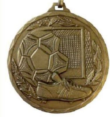 ANTIQUE SILVER 52mm Boot & Ball 174 Medal