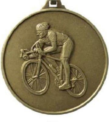 ANTIQUE SILVER 52mm Gents Cycle 196 Medal