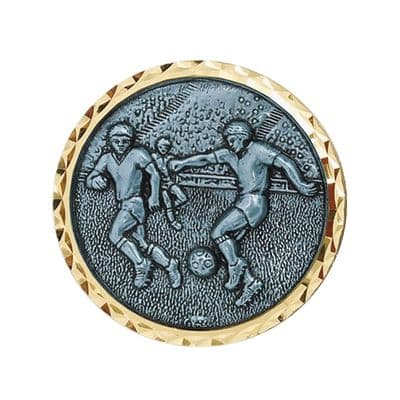 ANTIQUE SILVER 56mm Football Medal 218c.56.s Medal