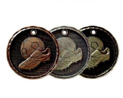 BRONZE 50mm 2d Boot & Ball 63425 Medal