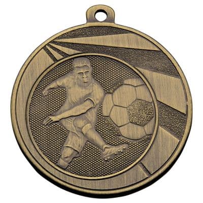 BRONZE 50mm FOOTBALL G607 Medal