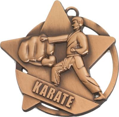 BRONZE 60mm Karate SM21B Medal