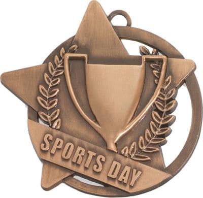 BRONZE 60mm Sports Day SM5B Medal