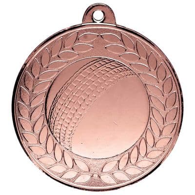 BRONZE Aviator Cricket Medal Bronze 50mm