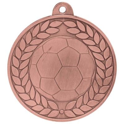 BRONZE Aviator Football Medal Bronze 50mm