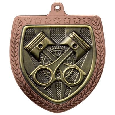 BRONZE Cobra Motorsport Piston Shield Medal Bronze 75mm