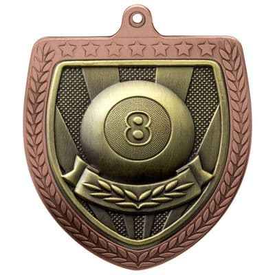 BRONZE Cobra Pool Shield Medal Bronze 75mm