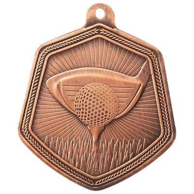 BRONZE Falcon Golf Medal Bronze 65mm