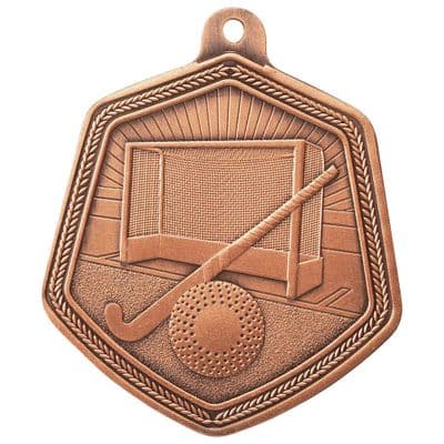 BRONZE Falcon Hockey Medal Bronze 65mm