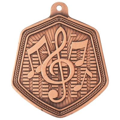 BRONZE Falcon Music Medal Bronze 65mm