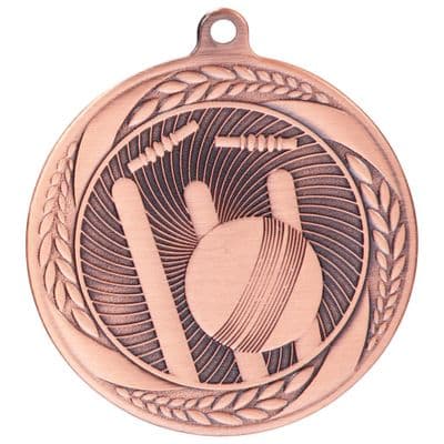 BRONZE Typhoon Cricket Medal Bronze 55mm