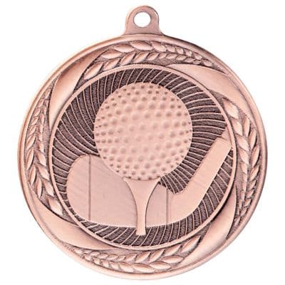 BRONZE Typhoon Golf Medal Bronze 55mm