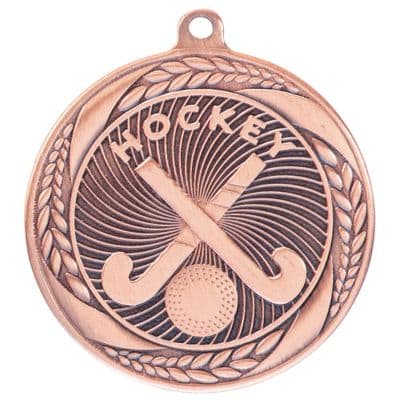BRONZE Typhoon Hockey Medal Bronze 55mm