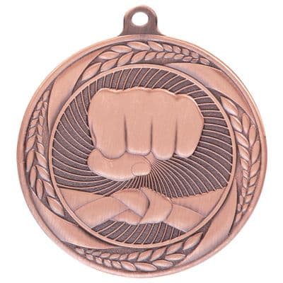 BRONZE Typhoon Martial Arts Medal Bronze 55mm