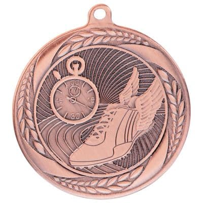 BRONZE Typhoon Running Athletics Medal Bronze 55mm