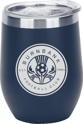 Burnbank Dark Blue Double Wall Thermos Cup Mug 340ml 12oz