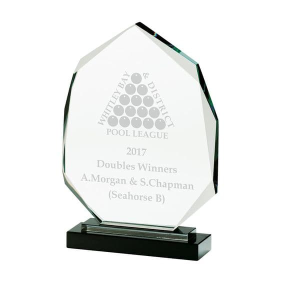 Clarity Optical Crystal Award 250mm including etching