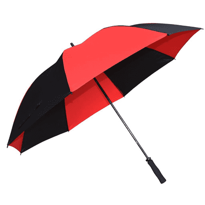 Fiberglass Golf Umbrella Black/Red 30