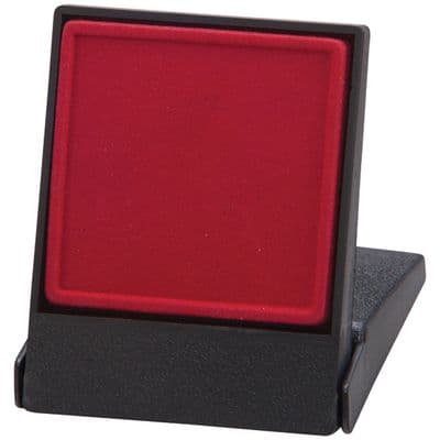 Fortress Flat Insert Medal Box Red Takes 40/50mm Medal 85x70x15mm