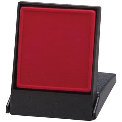 Fortress Flat Insert Medal Box Red Takes 50/60mm Medal 105x85x15mm