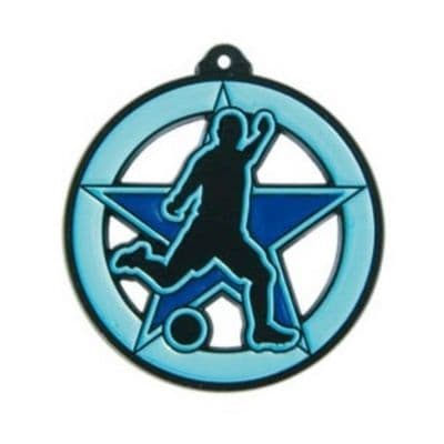 GLOW IN THE DARK 55mm Glow in the Dark Male Footballer 00.87.055.x Medal
