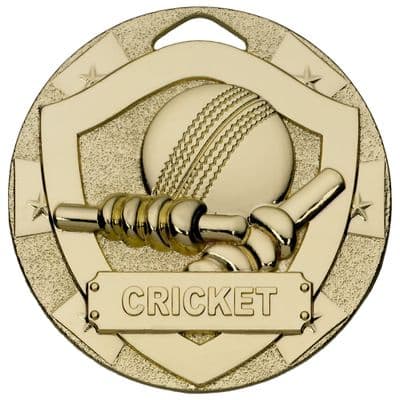 GOLD 50mm CRICKET G760 Medal
