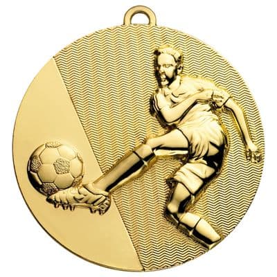GOLD 50mm FOOTBALL G505 Medal