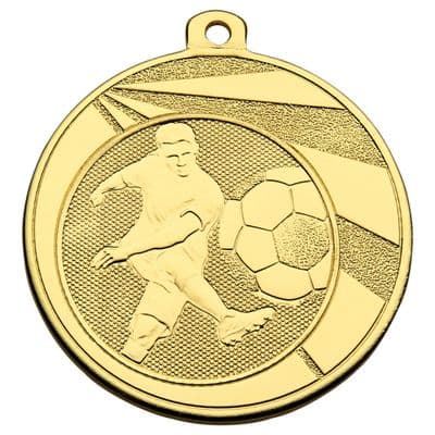 GOLD 50mm FOOTBALL G605 Medal