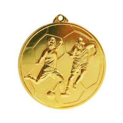 GOLD 50mm Shoot Footie Medal 00.51.050.g Medal
