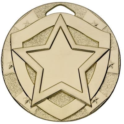 GOLD 50mm STAR G805 Medal