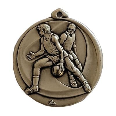 GOLD 56mm HIgh Relief Basketball Medal 703.56.g Medal