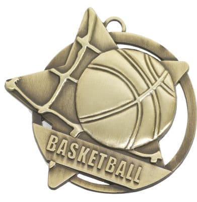 GOLD 60mm Basketball SM10G Medal