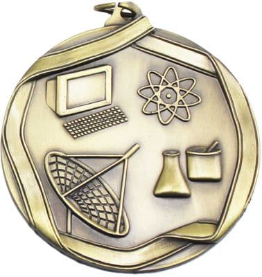 GOLD 60mm Cumputer Science MS663AG Medal
