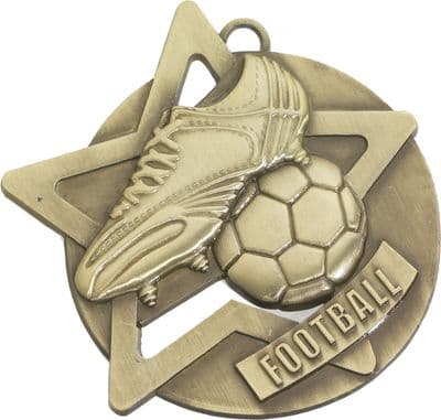 GOLD 60mm Football SM1G Medal