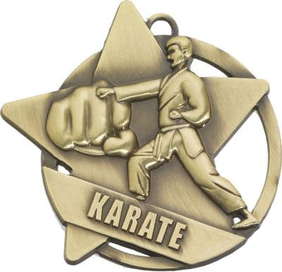 GOLD 60mm Karate SM21G Medal