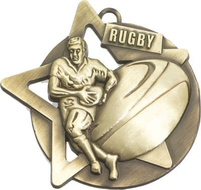 GOLD 60mm Rugby SM23G Medal