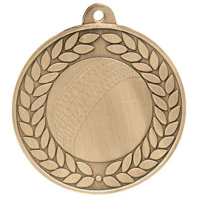GOLD Aviator Cricket Medal Antique Gold 50mm
