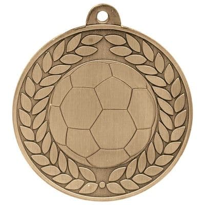 GOLD Aviator Football Medal Antique Gold 50mm