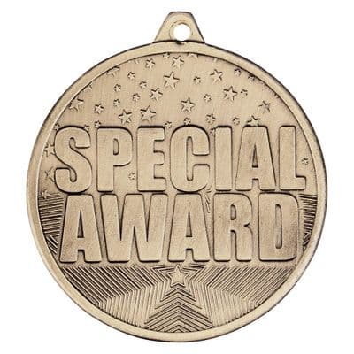 GOLD Cascade Special Award Iron Medal Antique Gold 50mm