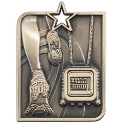 GOLD Centurion Star Series Running Medal Gold 53x40mm